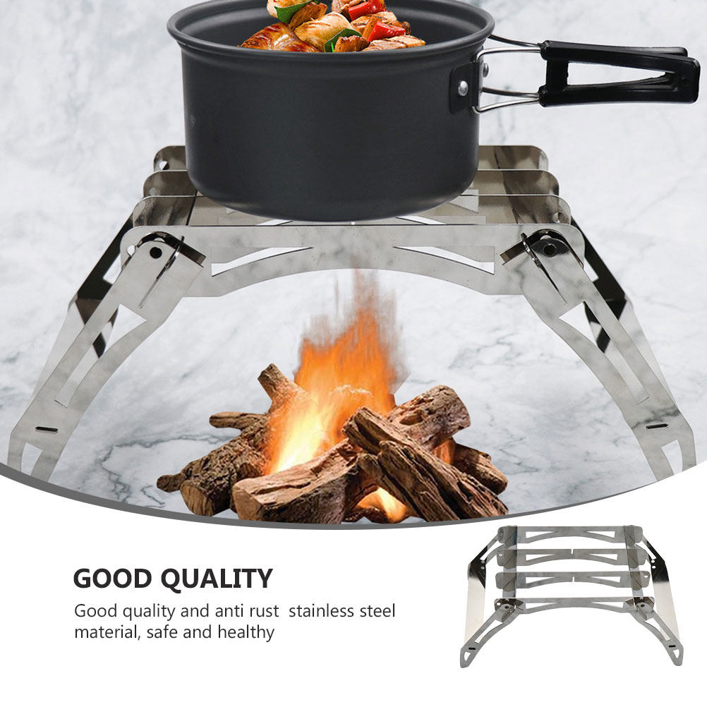 Outdoor Camping Wood Burning Stove - 1Pcs Kompor Kayu Portabel Luar Ruangan