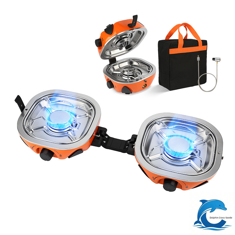 Outdoor Camping Gas Stove - Kompor Kaset Dua Tungku Baru 2026
