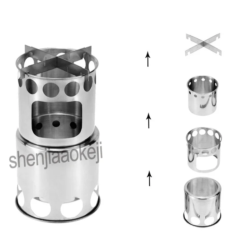 Outdoor Camping Wood Burning Stove - Kompor Panggangan Camping Multifungsi Baru Bahan