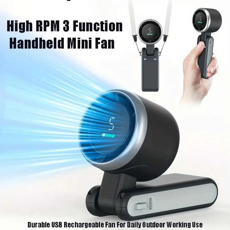 Outdoor Camping Fan - Kipas Mini 5 Tingkat Kecepatan 3