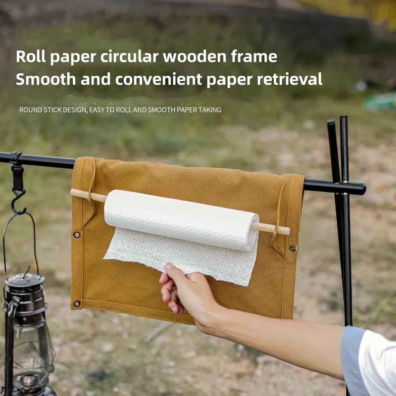 Outdoor Camping Wallpaper - Organizer Peralatan Makan Kanvas Luar Ruangan,
