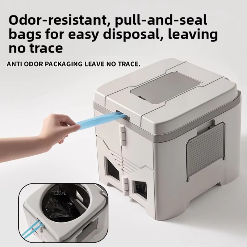 Portable Camp Toilet - Toilet Lipat Anti Bau untuk Dewasa,