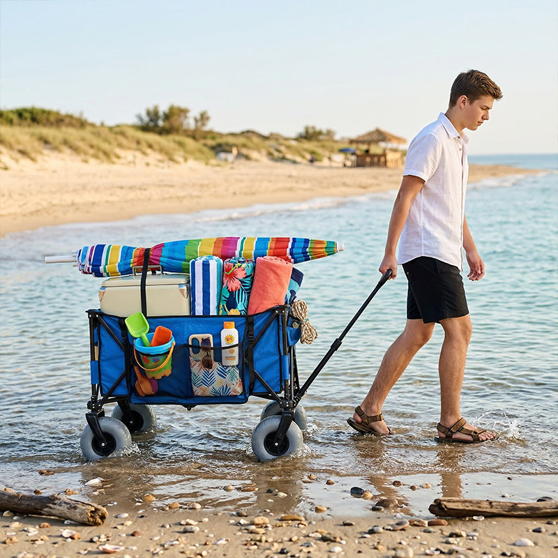 Gerobak Pantai Lipat Berbahan  - Outdoor Camping Set ulasan dan harga