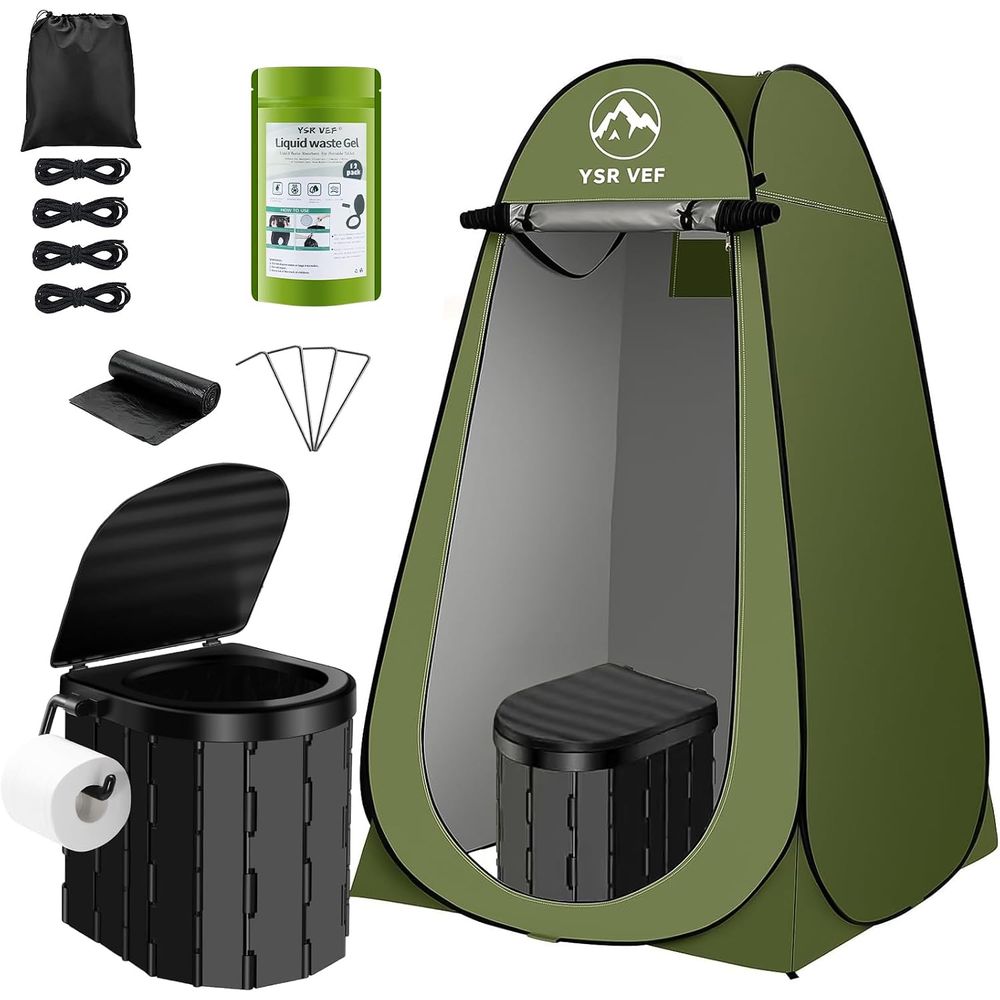 Perlengkapan Toilet Portabel,  - Outdoor Camping Tent ulasan dan harga