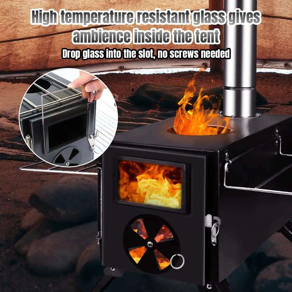 Kompor Camping Portabel Outdoo - Outdoor Camping Wood Burning Stove ulasan dan harga