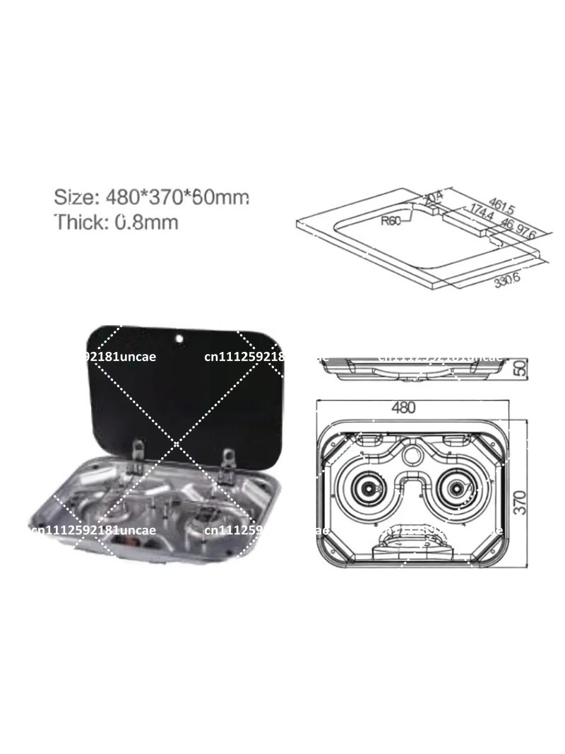 Kompor Gas Stainless Steel Dua - Outdoor Camping Gas Stove ulasan dan harga
