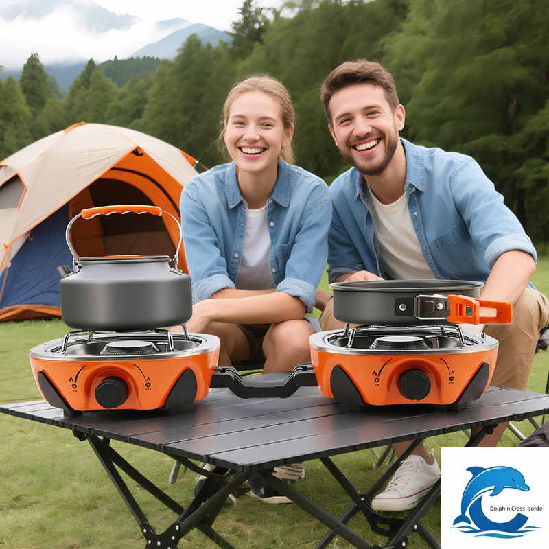 Kompor Kaset Dua Tungku Baru 2 - Outdoor Camping Gas Stove ulasan dan harga