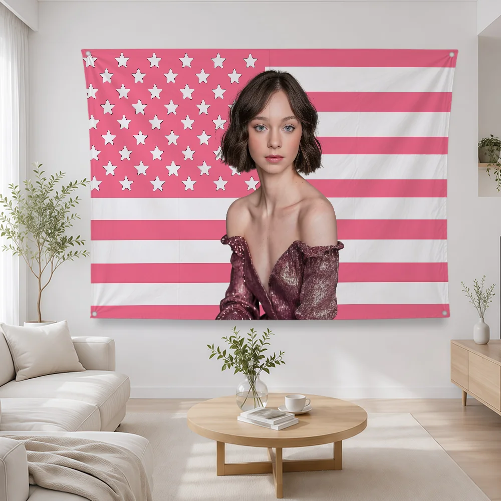 Bendera Poliester E-Emma Myers - Outdoor Camping Wallpaper ulasan dan harga
