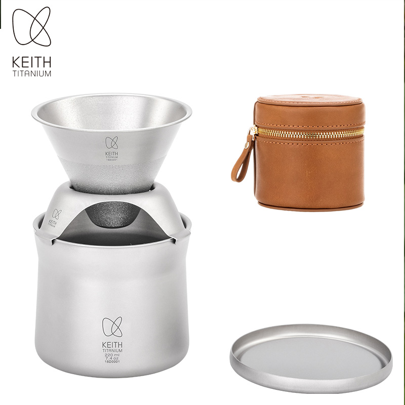 KEITH Set Kopi Hand Drip Titan - Outdoor Camping Wallpaper ulasan dan harga