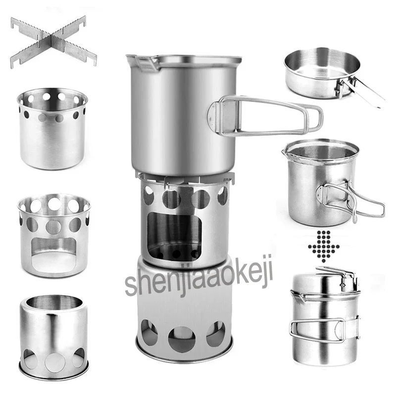 Kompor Panggangan Camping Mult - Outdoor Camping Wood Burning Stove ulasan dan harga