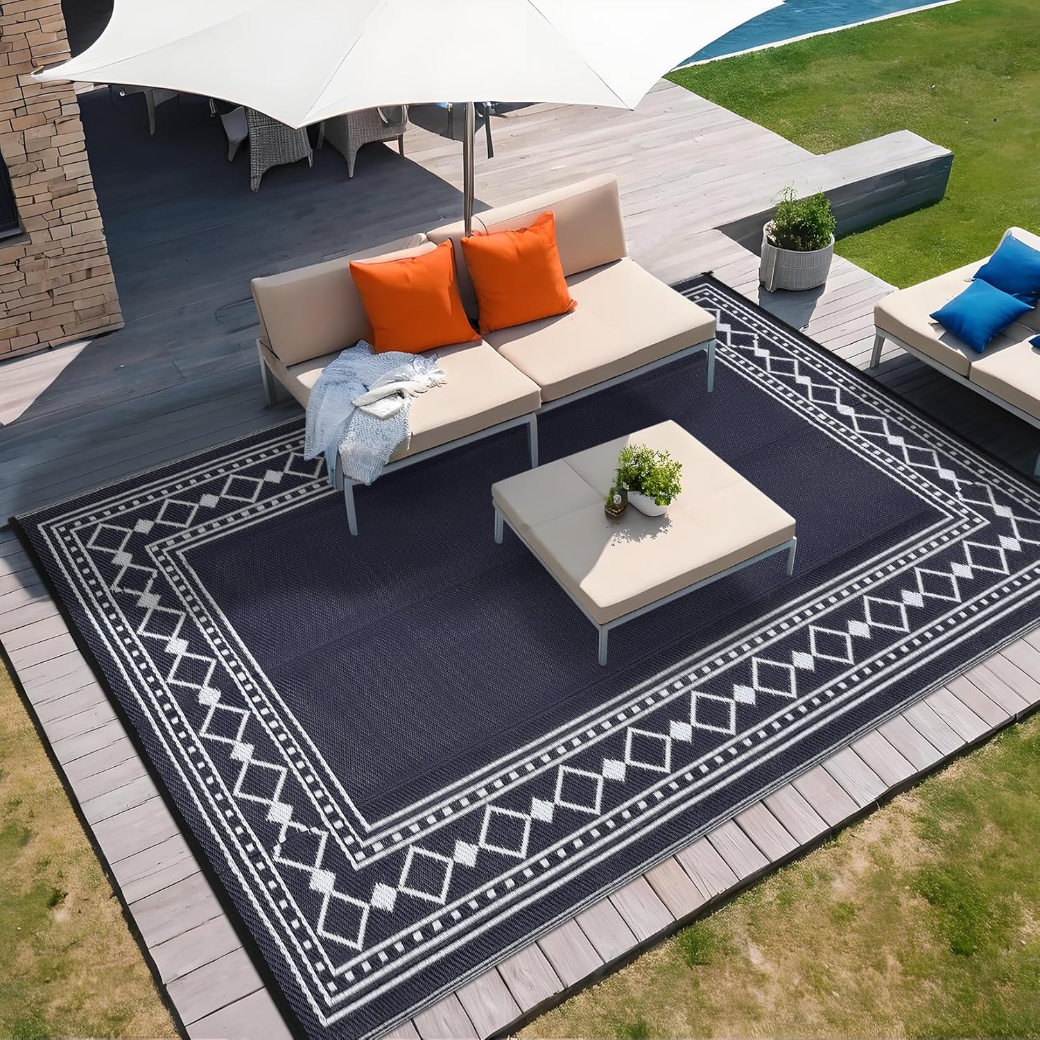 Karpet Luar Ruangan 9x18 – Tik - Outdoor Camping Rugs 9X18 ulasan dan harga