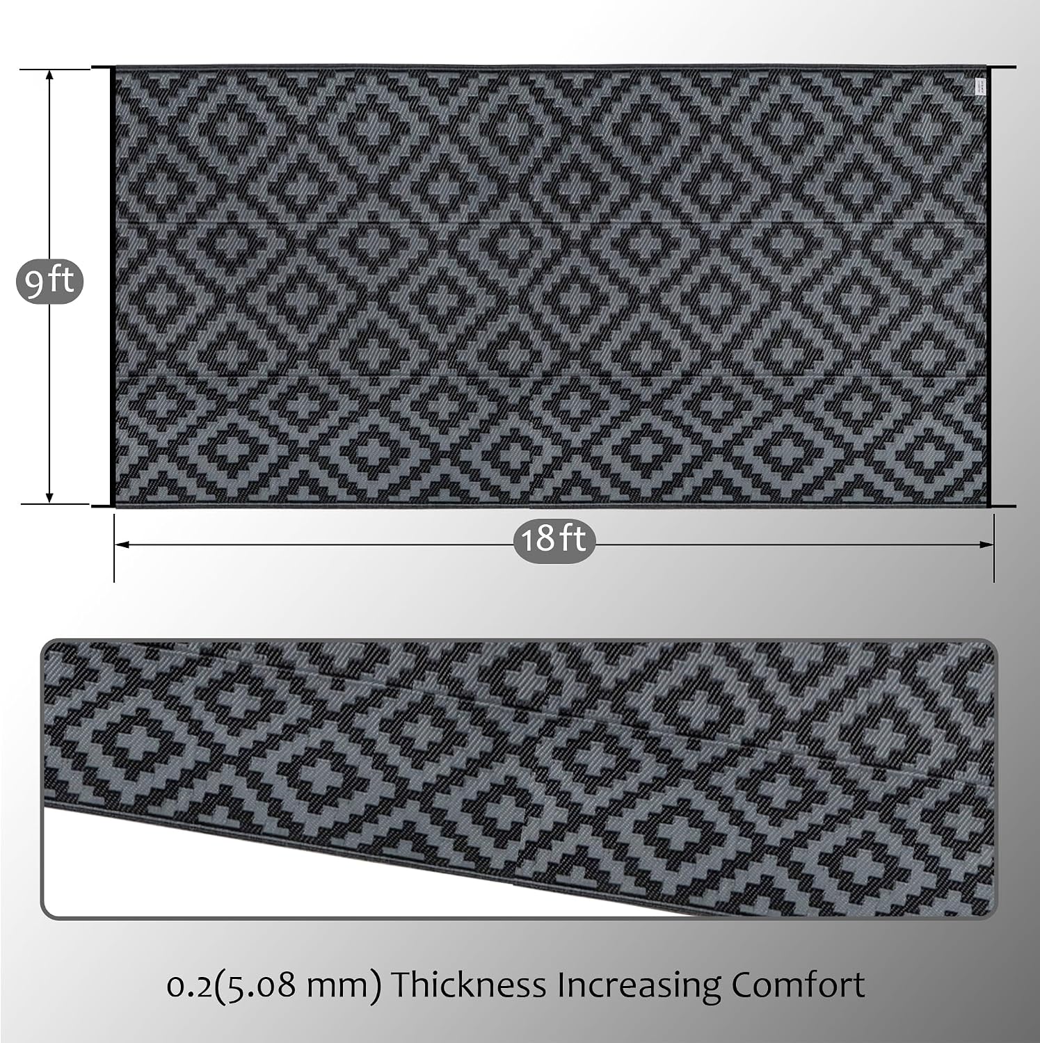 Karpet Luar Ruangan Tahan Air  - Outdoor Camping Rugs 9X18 ulasan dan harga