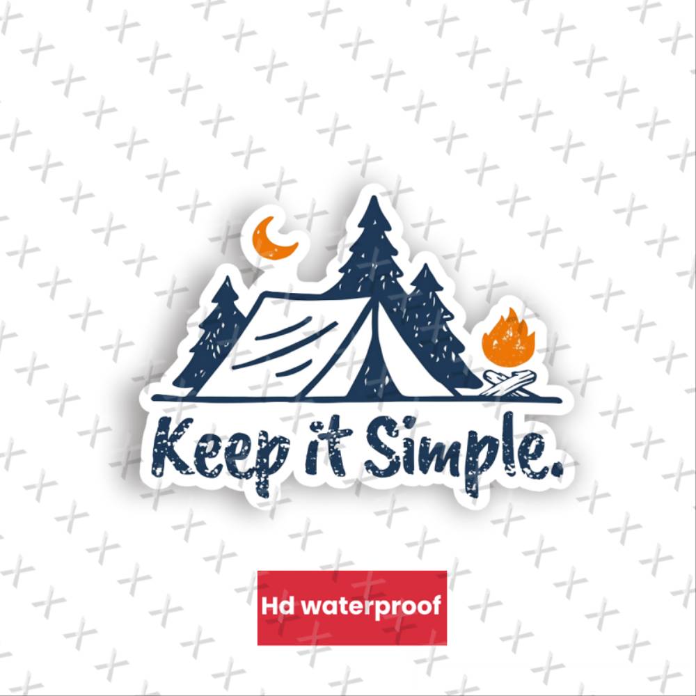 Stiker Bumper Vinyl Desain Sed - Outdoor Camping Wallpaper ulasan dan harga