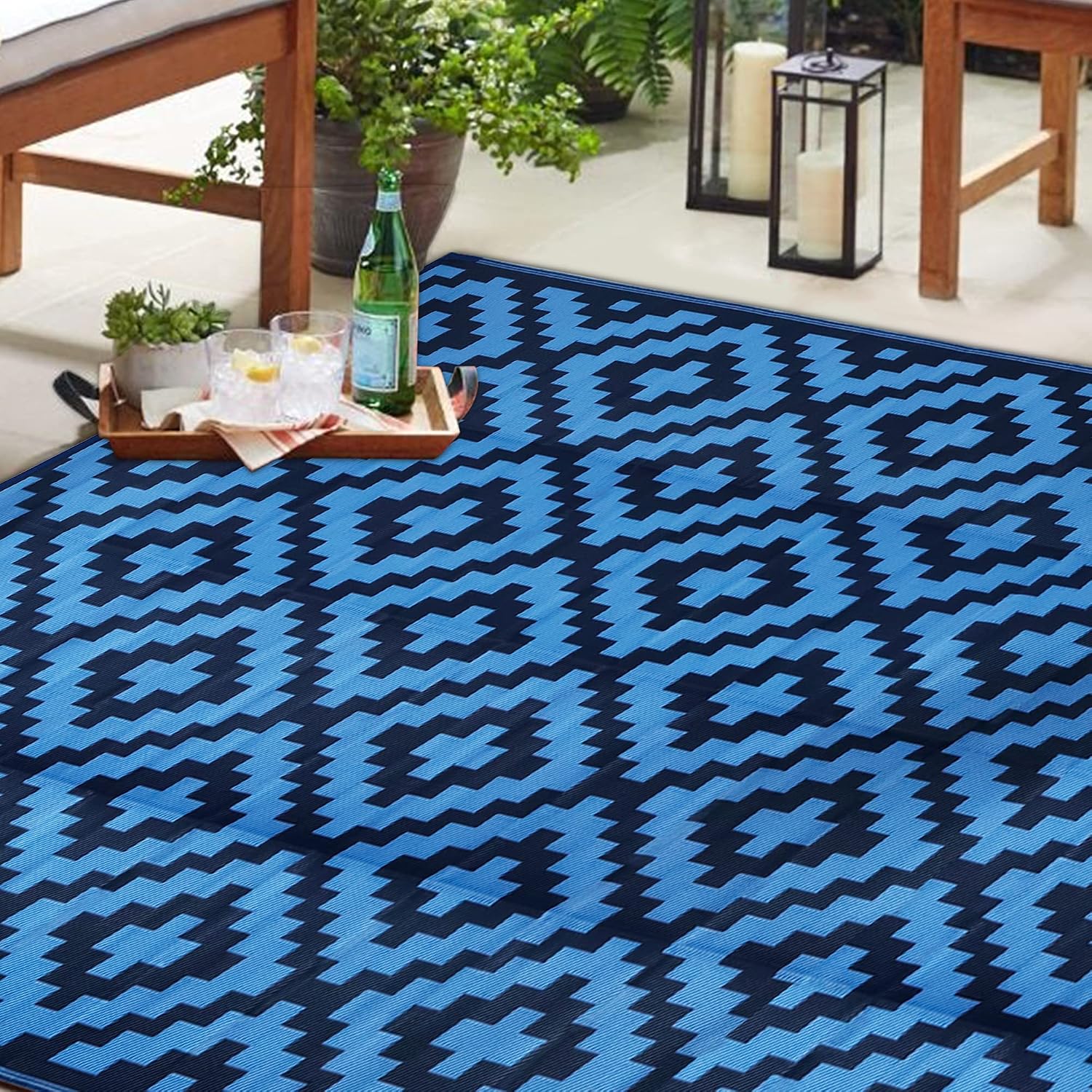 Karpet Luar Ruangan Tahan Air  - Outdoor Camping Rugs 9X18 ulasan dan harga