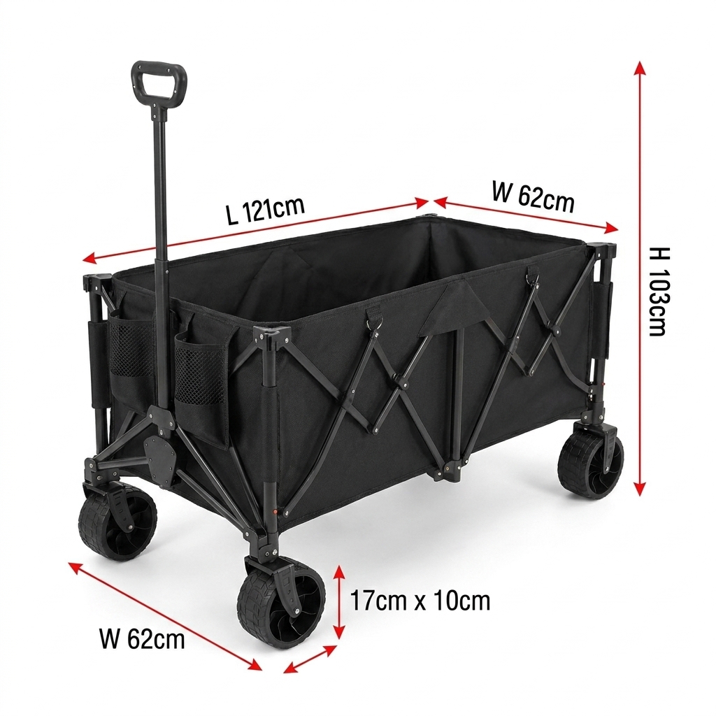 Gerobak Lipat Tugas Berat Khus - Outdoor Camping Set ulasan dan harga