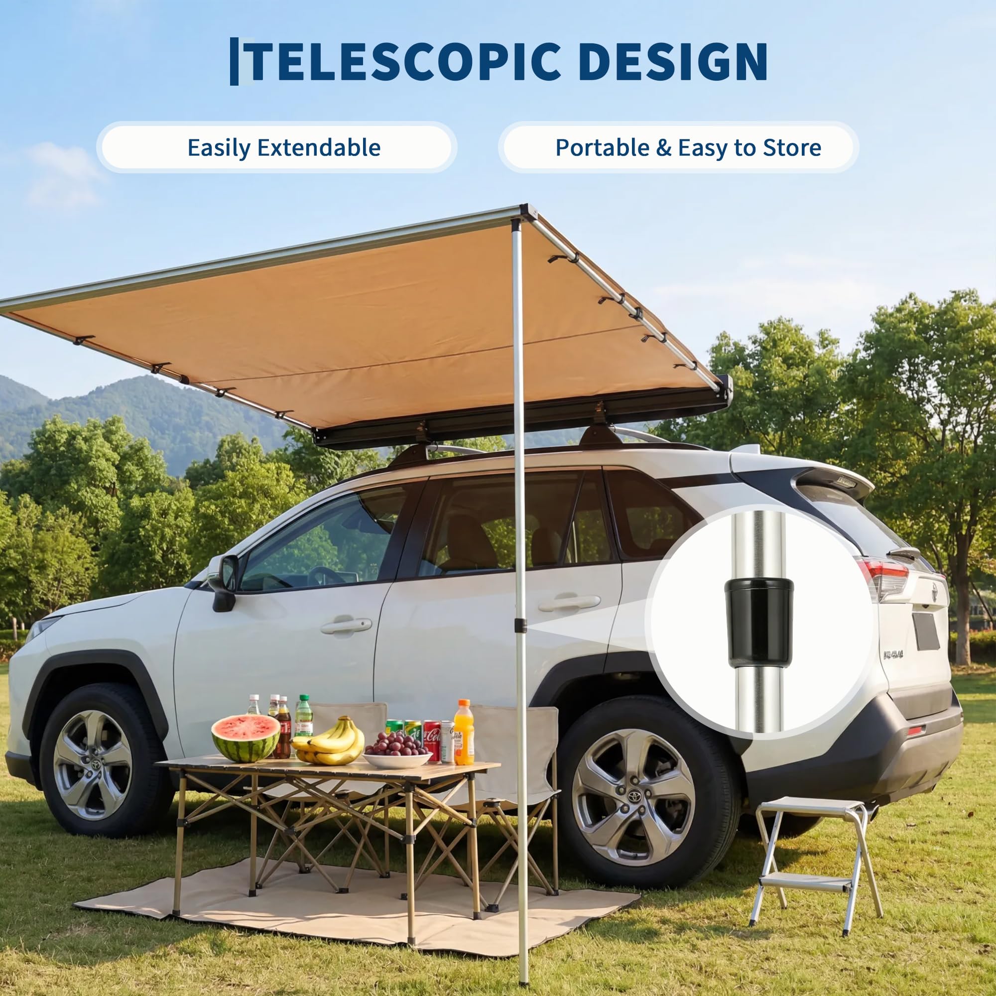 Awning Rak Atap SUV Truk Van - - Outdoor Camping Bag ulasan dan harga