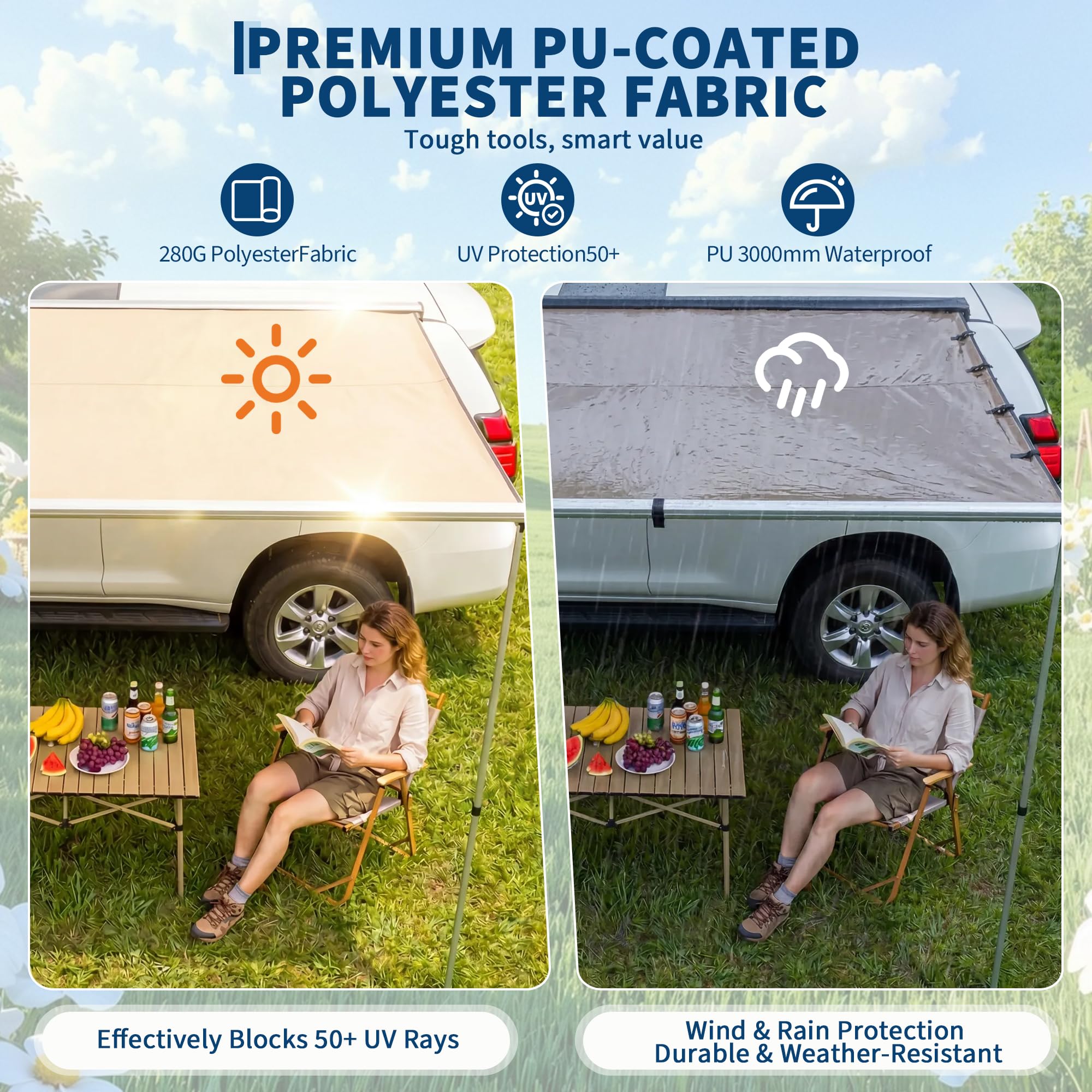 Awning Rak Atap SUV Truk Van - - Outdoor Camping Bag ulasan dan harga