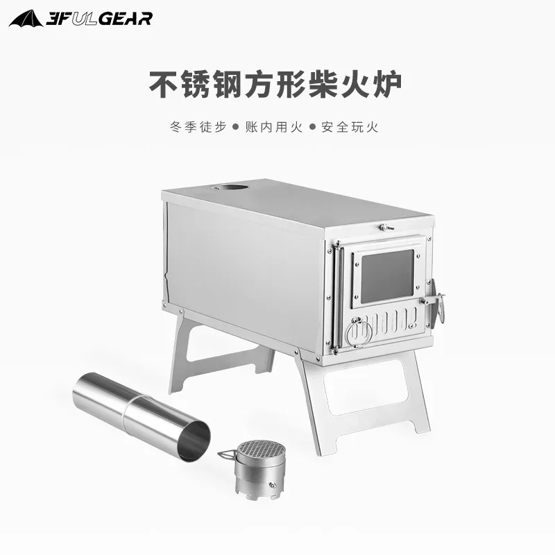 Kompor Tenda Camping dengan Ce - Outdoor Camping Wood Burning Stove ulasan dan harga