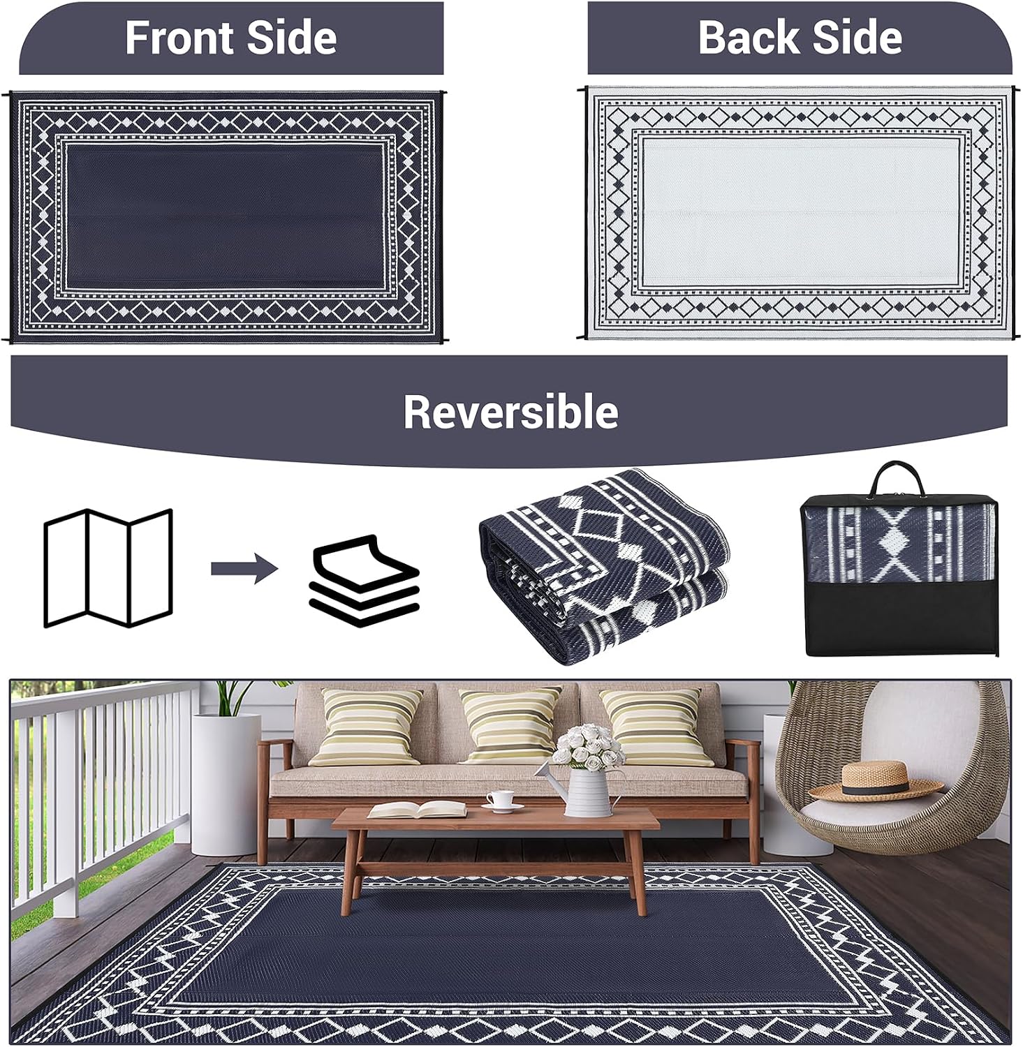 Karpet Ruang Tamu Mewah Garvee - Outdoor Camping Rugs 9X18 ulasan dan harga